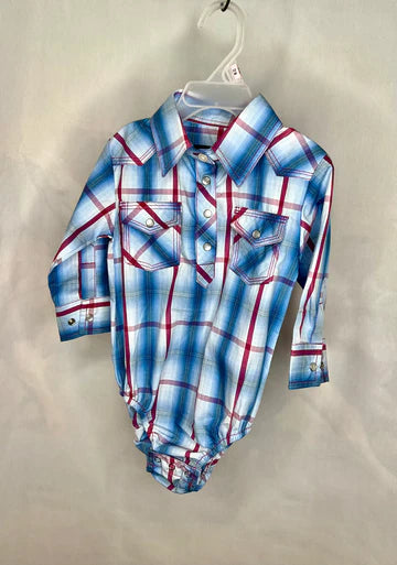 Cowgirl Legend Pink Blue Onesie