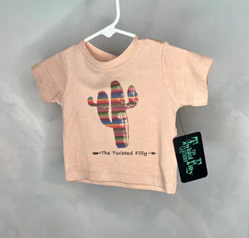 Pink “The Twisted Filly” Cactus Tee