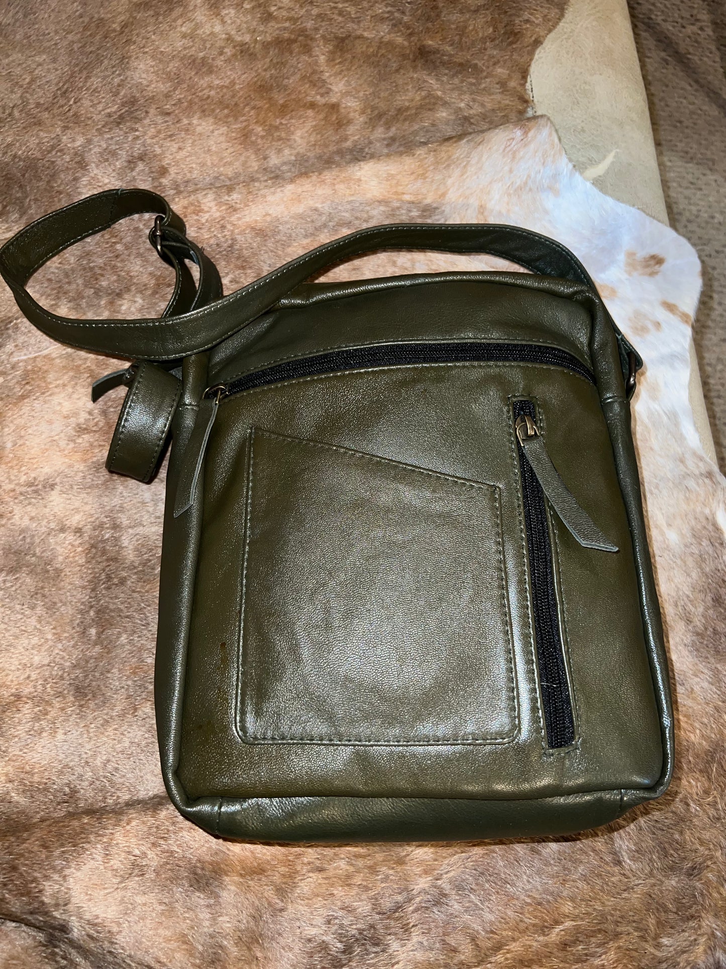 Dark Green Crossbody Purse