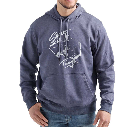 Wrangler Men's Navy Heather George Strait Out of Texas Hoodie