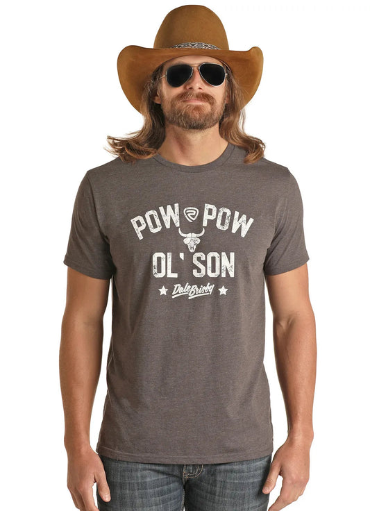 Rock & Roll Men's Dale Brisby Pow Pow Ol' Son Graphic T-Shirt