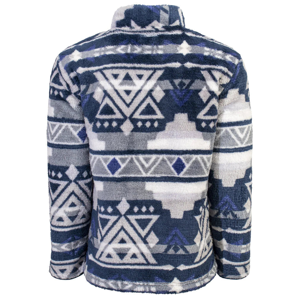 Hooey Youth Navy/Aztec Fleece Pullover