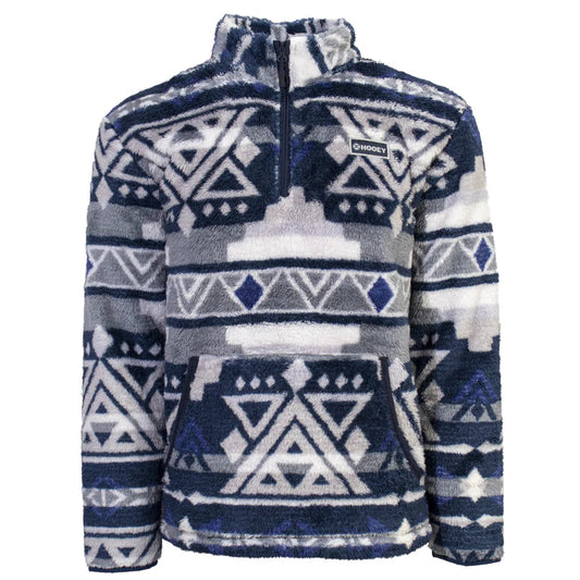 Hooey Youth Navy/Aztec Fleece Pullover