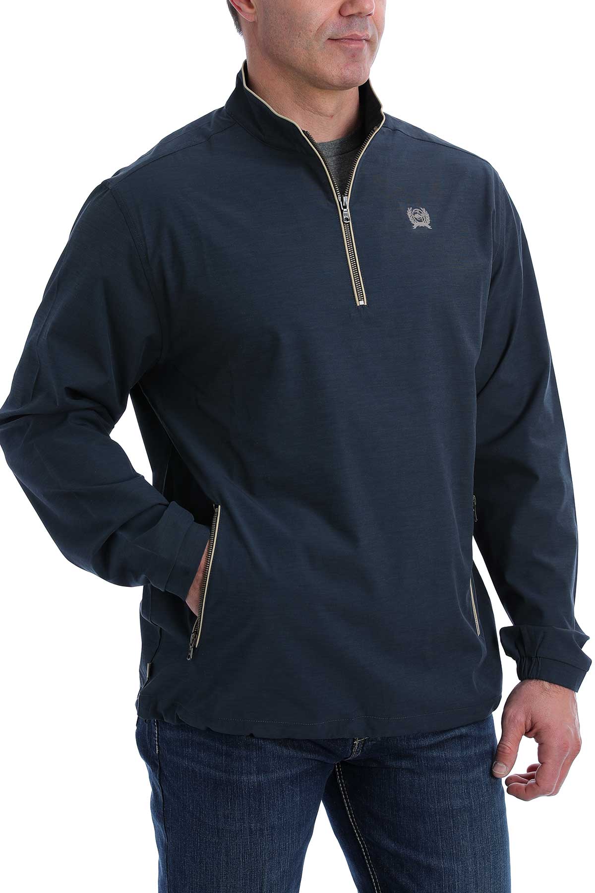 Cinch Men's Navy Blue Quarter Zip Pullover