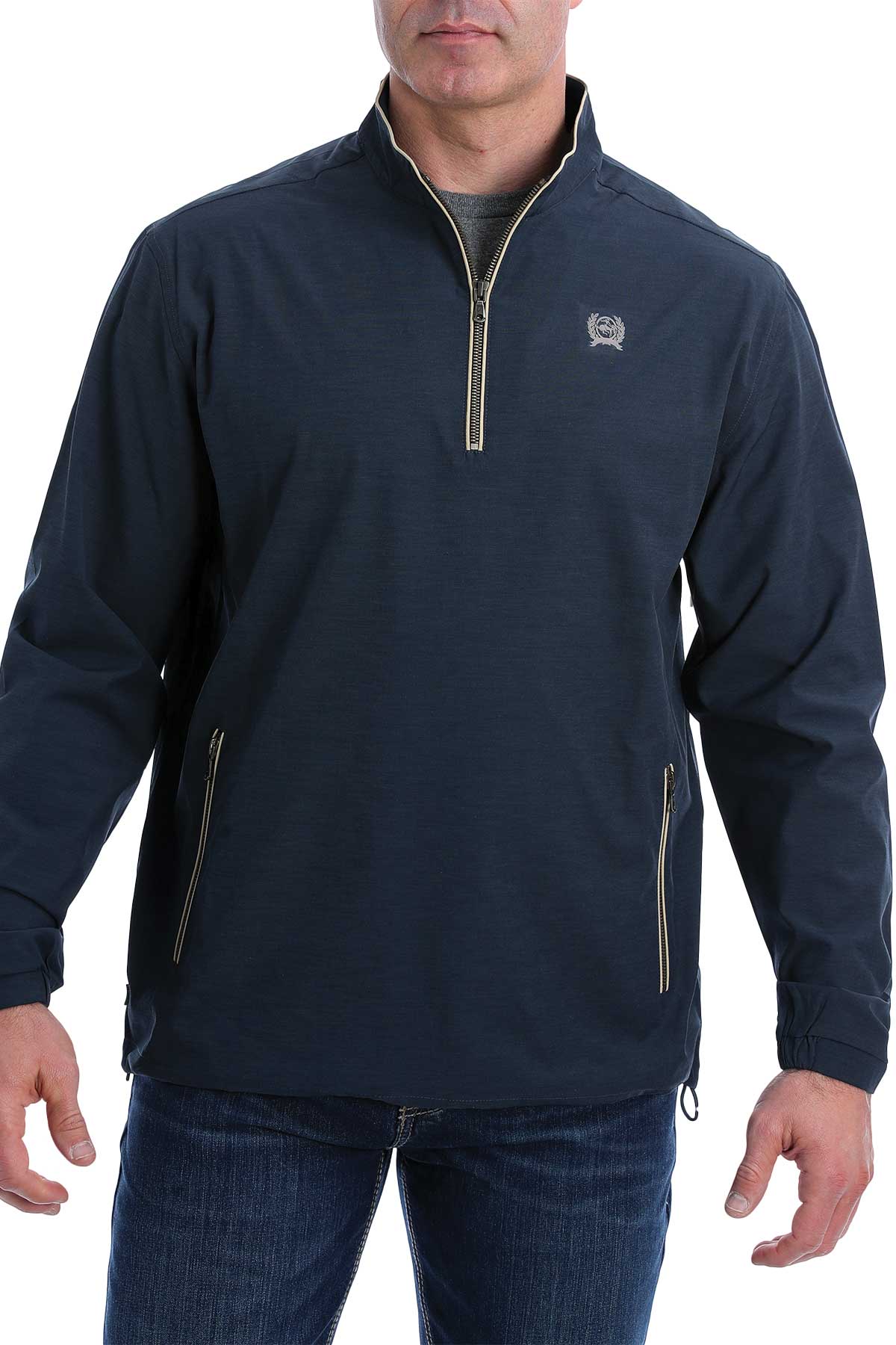 Cinch Men's Navy Blue Quarter Zip Pullover