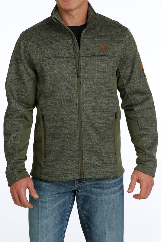 Cinch Men's Olive Green Sweater Jacket