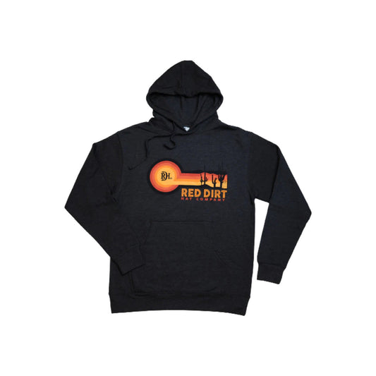 Red Dirt Hat Company Men's Sunset Charcoal Hoodie