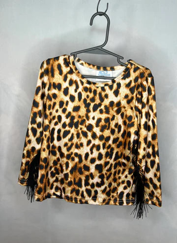Cheetah Print w/fringe Shirt