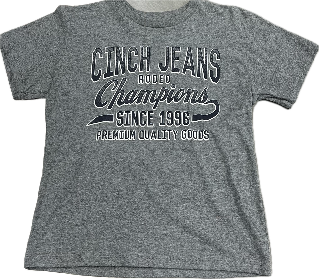 Boys Cinch Jeans Gray Tee