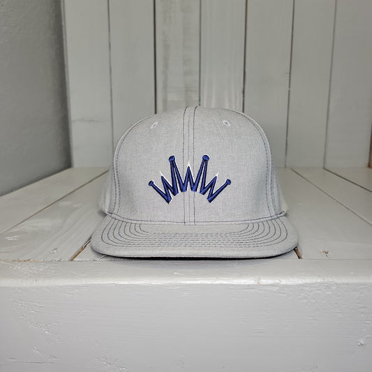 Best Ever Grey w/Blue Embroidery Ball Cap