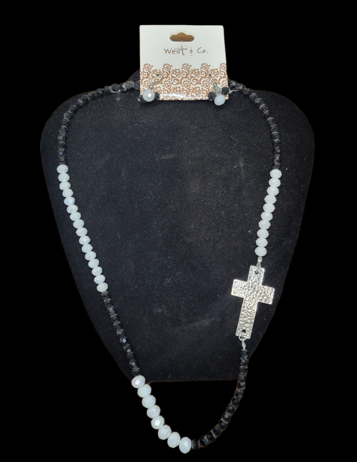 Cross w/ beaded necklace