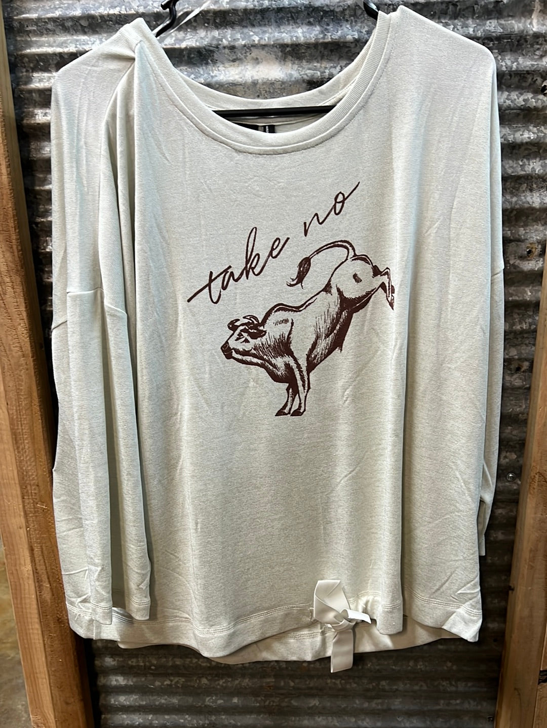 Women’s Cruel Denim “Take No Bull” Long Sleeve