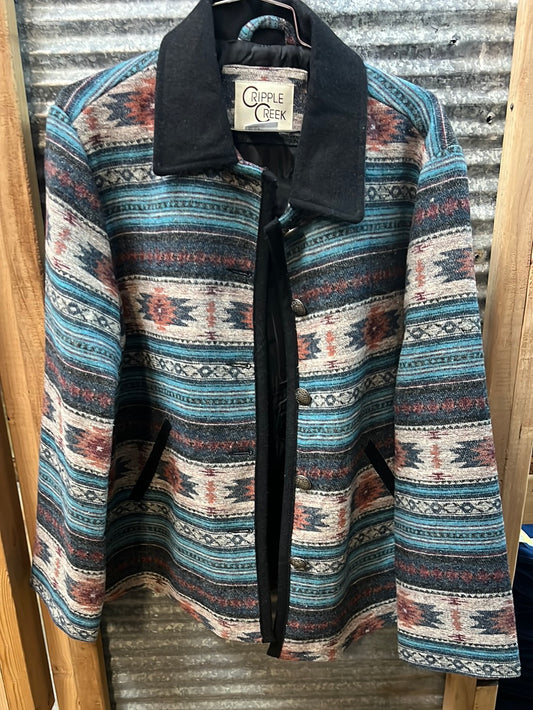 Womens Cripple Creek Aztec Coat