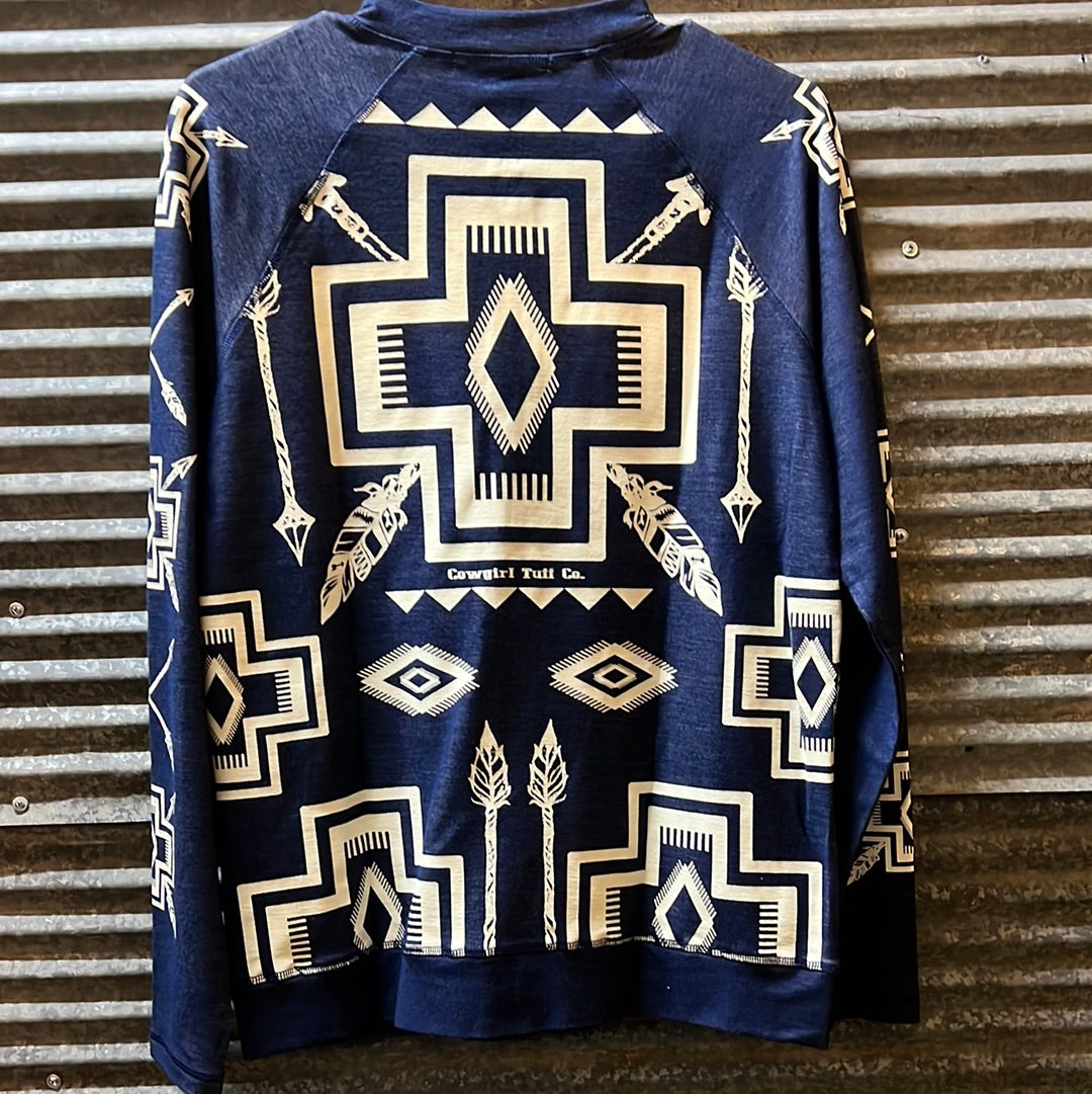 Black and Gold Aztec Sweater